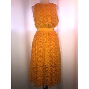 New York & Company 2-Piece Yellow Skirt & Blouse